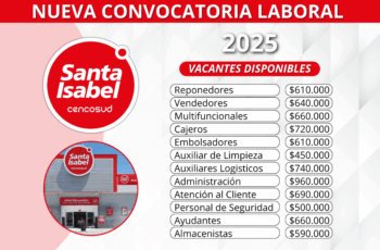 Convocatoria Abierta – Supermercados Santa Isabel