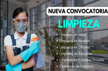 Gran convocatoria para personal de limpieza