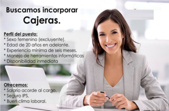 Oportunidades laborales para cajeras y cajeros