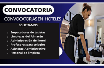 Hoteles incorporan personal para diversas áreas